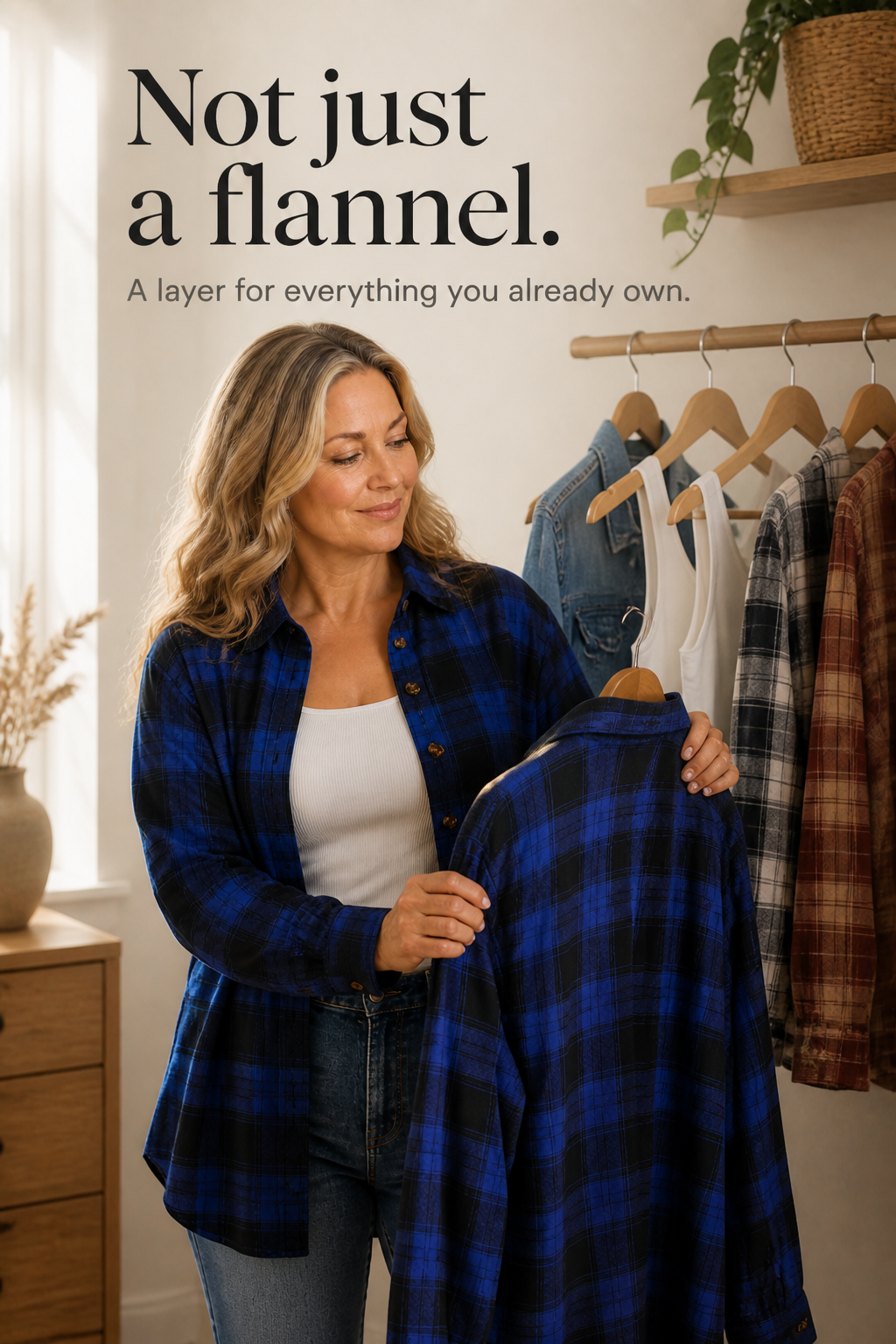 Overshirt &amp; Co – Oversized Buffalo Plaid Flannel Shacket