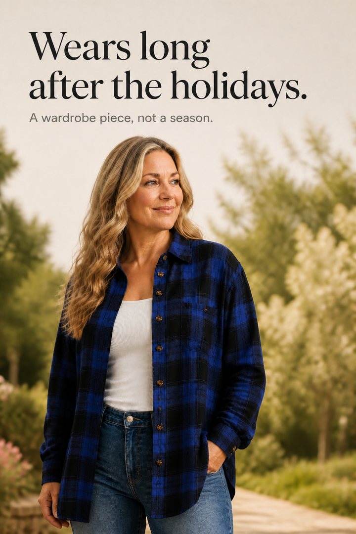 Overshirt &amp; Co – Oversized Buffalo Plaid Flannel Shacket