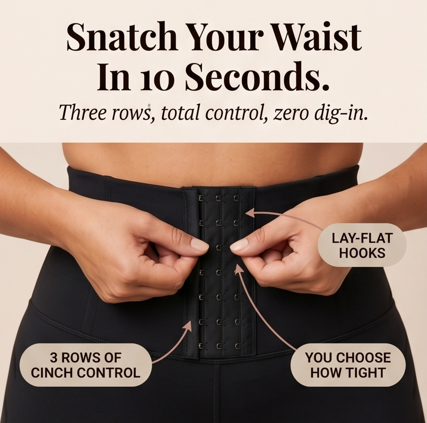 Cinchley – High-Waist Corset Leggings with Adjustable Cinch