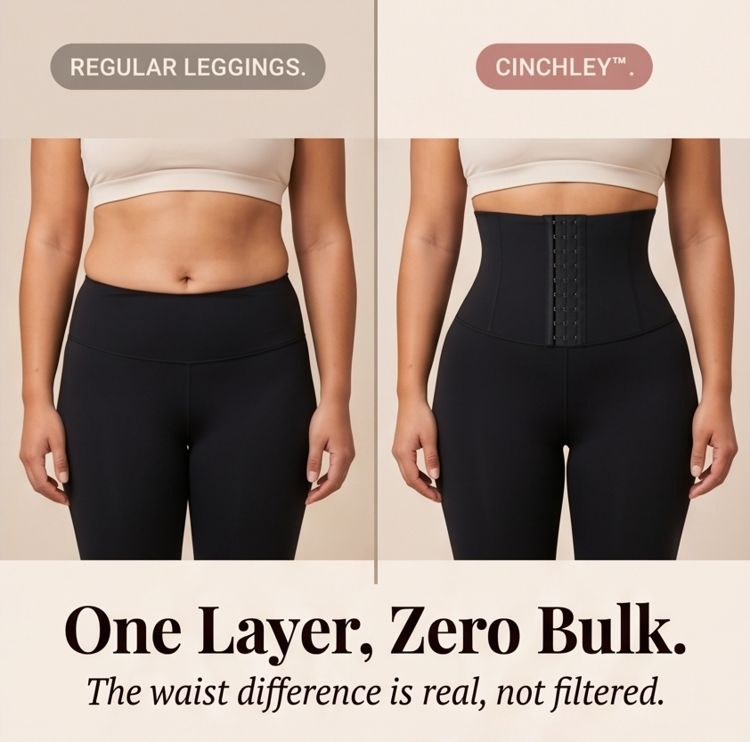 Cinchley – High-Waist Corset Leggings with Adjustable Cinch