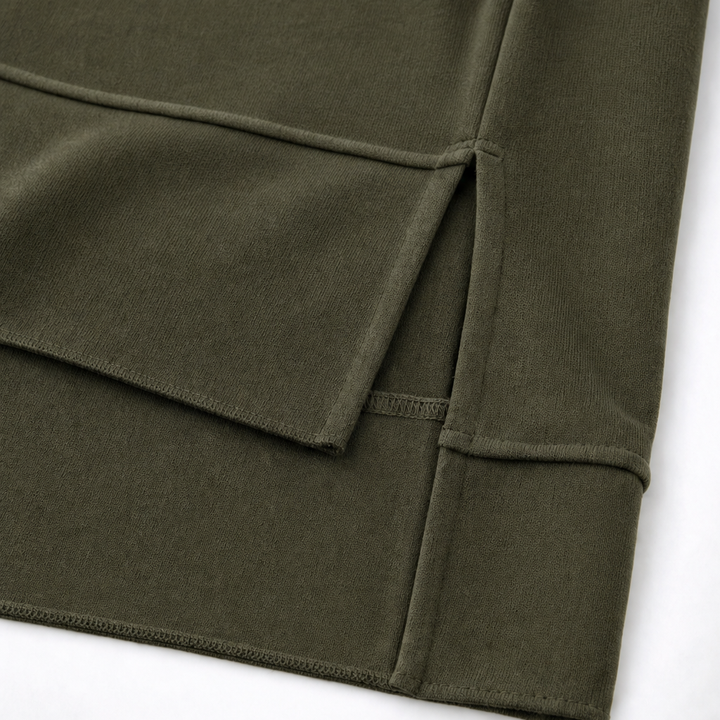 Wearbella – Split-Style Long-Sleeve Top And Pants Set
