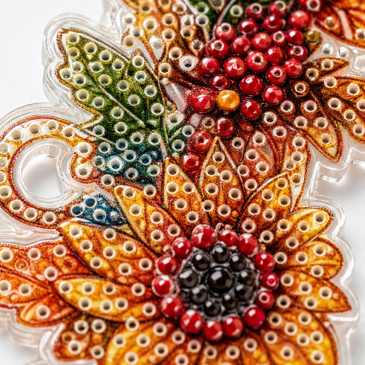 Glimmerwreath – Pumpkin &amp; Floral Diamond Painting Wreath Kit