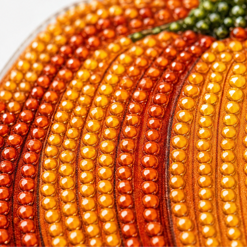 Glimmerwreath – Pumpkin &amp; Floral Diamond Painting Wreath Kit