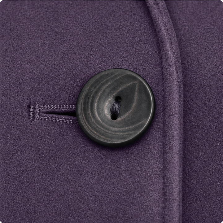 Suedelle – Faux Suede Notch Collar Blazer