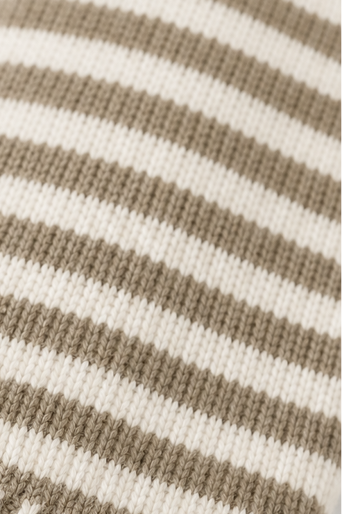 Wearbella – Striped Open-Front Knit Cardigan