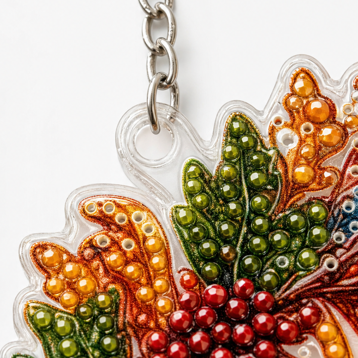 Glimmerwreath – Pumpkin &amp; Floral Diamond Painting Wreath Kit