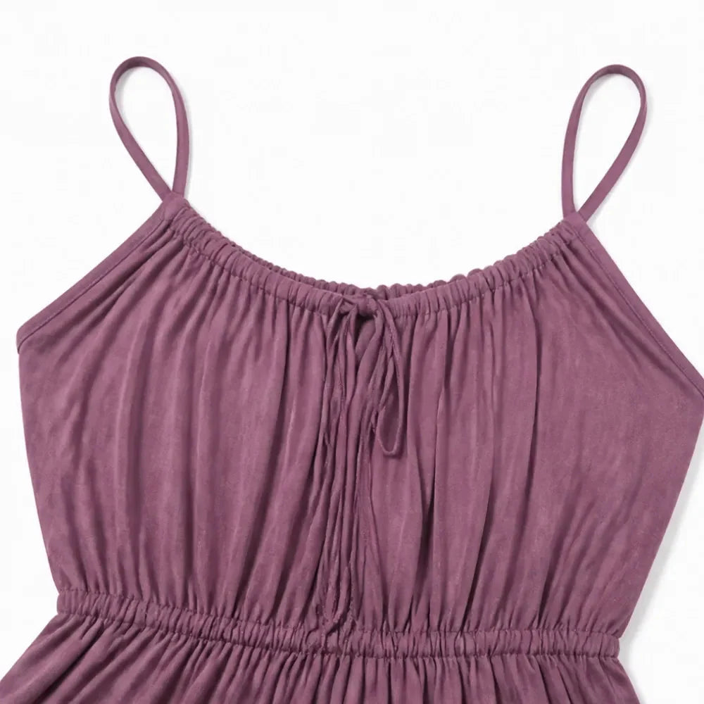 Marielle – Backless Drawstring Maxi Dress