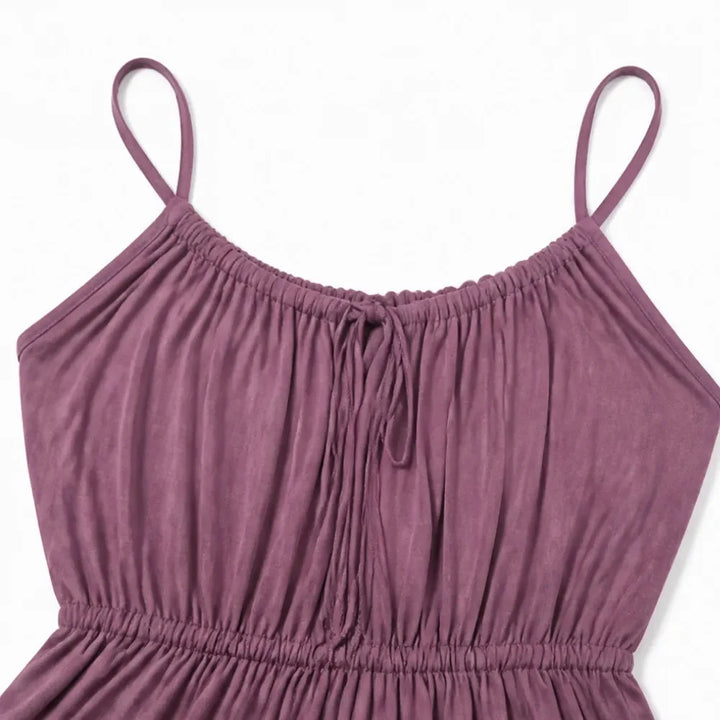 Marielle – Backless Drawstring Maxi Dress