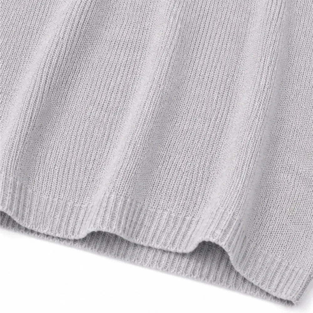 Elowyn – Soft V-Neck Knit Tunic Top for Women, Loose Drape