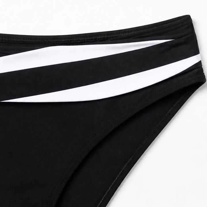 Solvana – Twist-Front Push-Up Bikini Set with High-Waist Bottoms