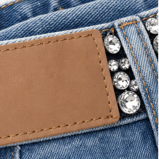 Suncrest – Rhinestone Denim-look Shorts That Don&