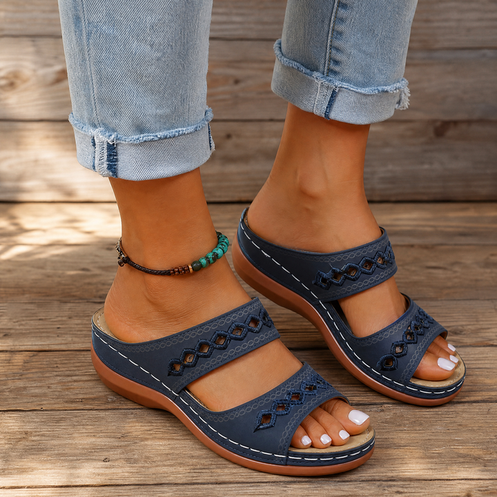 Comfort Lift Orthopedic Wedge Sandals for All-Day Walking