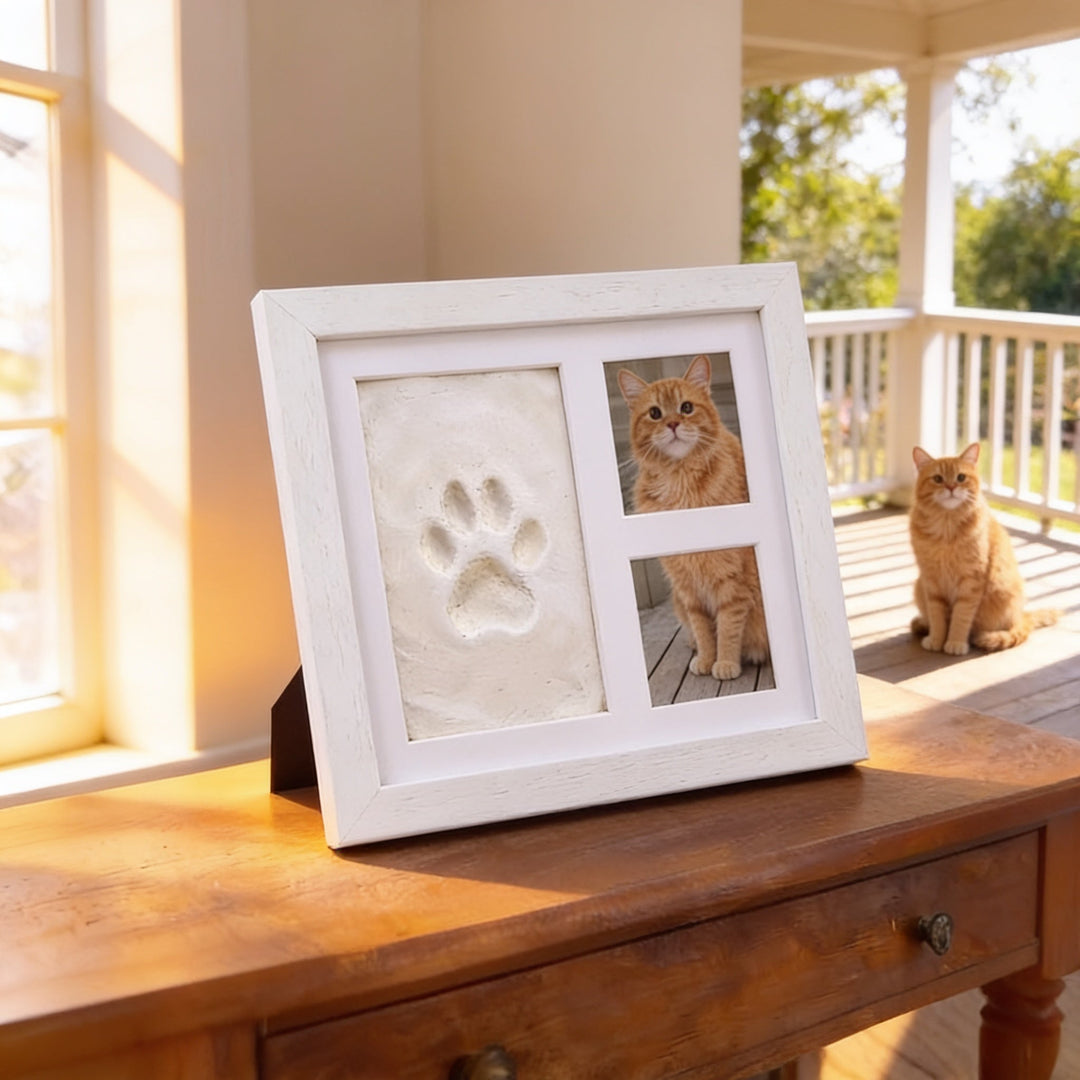 Littlecast – Silver Paw Print Photo Frame Kit