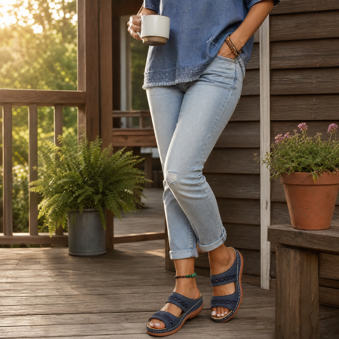Comfort Lift Orthopedic Wedge Sandals for All-Day Walking