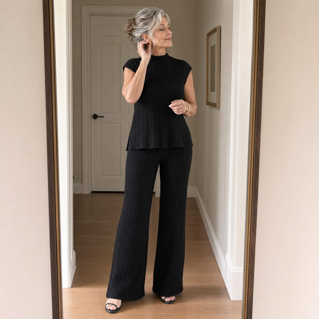 Selmira – Ribbed Knit Two-Piece Set