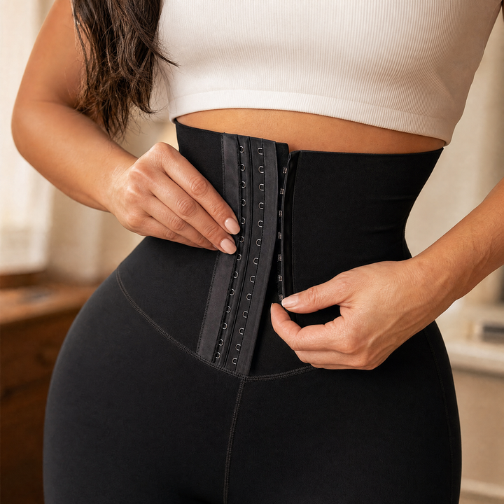 Cinchley – High-Waist Corset Leggings with Adjustable Cinch