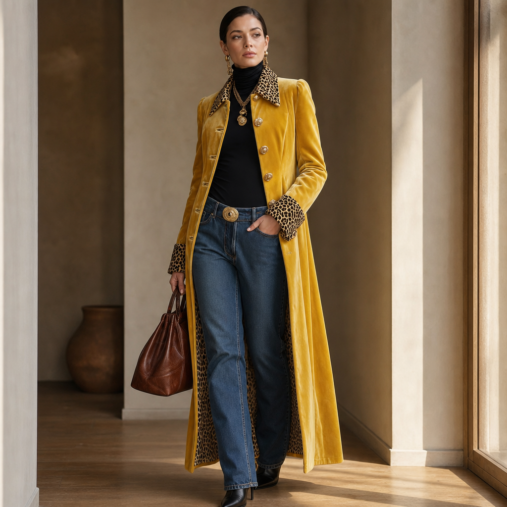 Wrapelle - Vintage Bohemian Long Coat