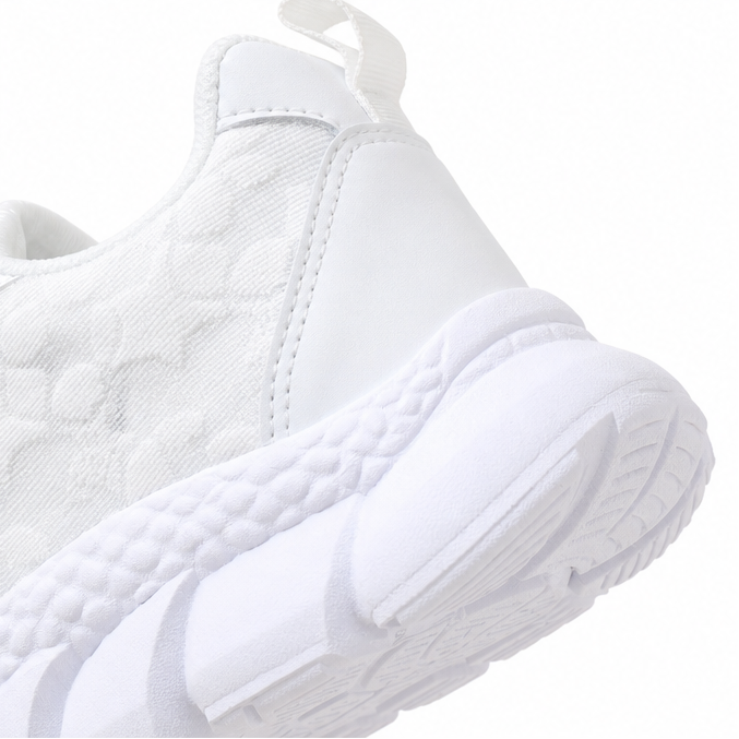 Stelline – Star Mesh Platform Sneakers for Women, Breathable White Lace