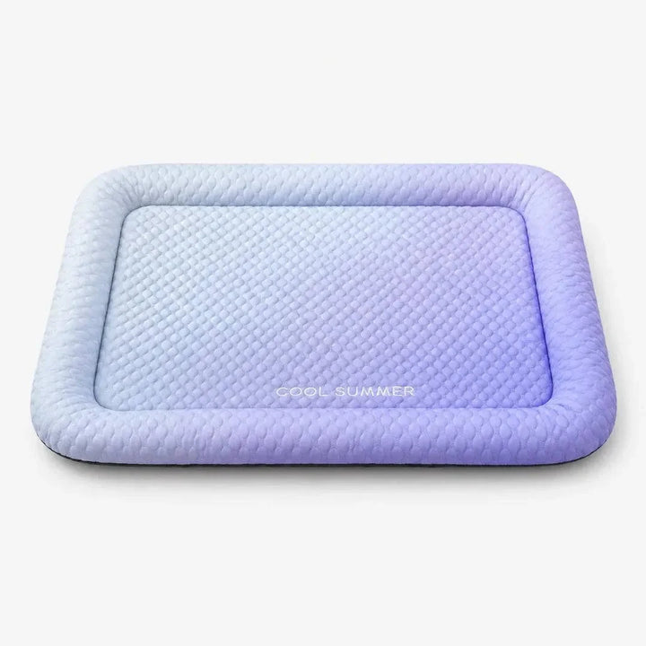 Puralo – Ice silk-like cooling pet bed with raised edges for dogs and cats