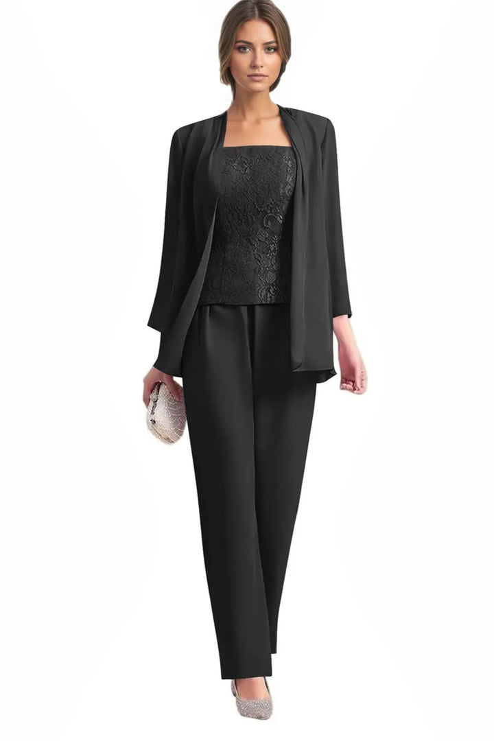 Tailleur-pantalon de cérémonie 3 pièces élégant