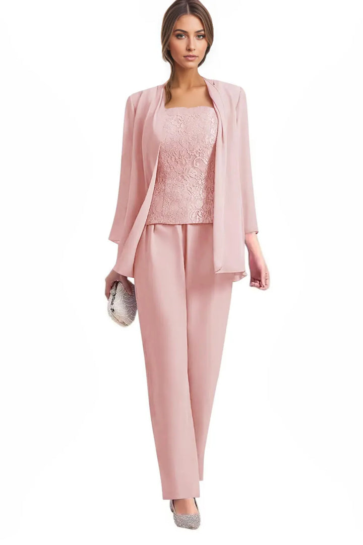 Tailleur-pantalon de cérémonie 3 pièces élégant