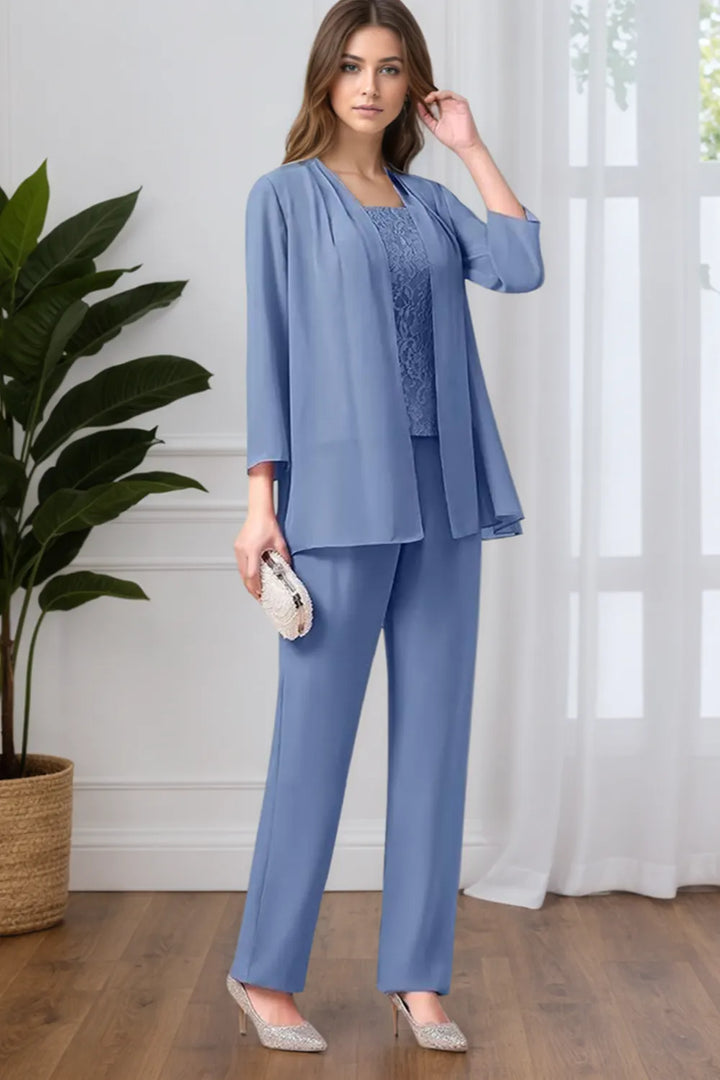 Tailleur-pantalon de cérémonie 3 pièces élégant
