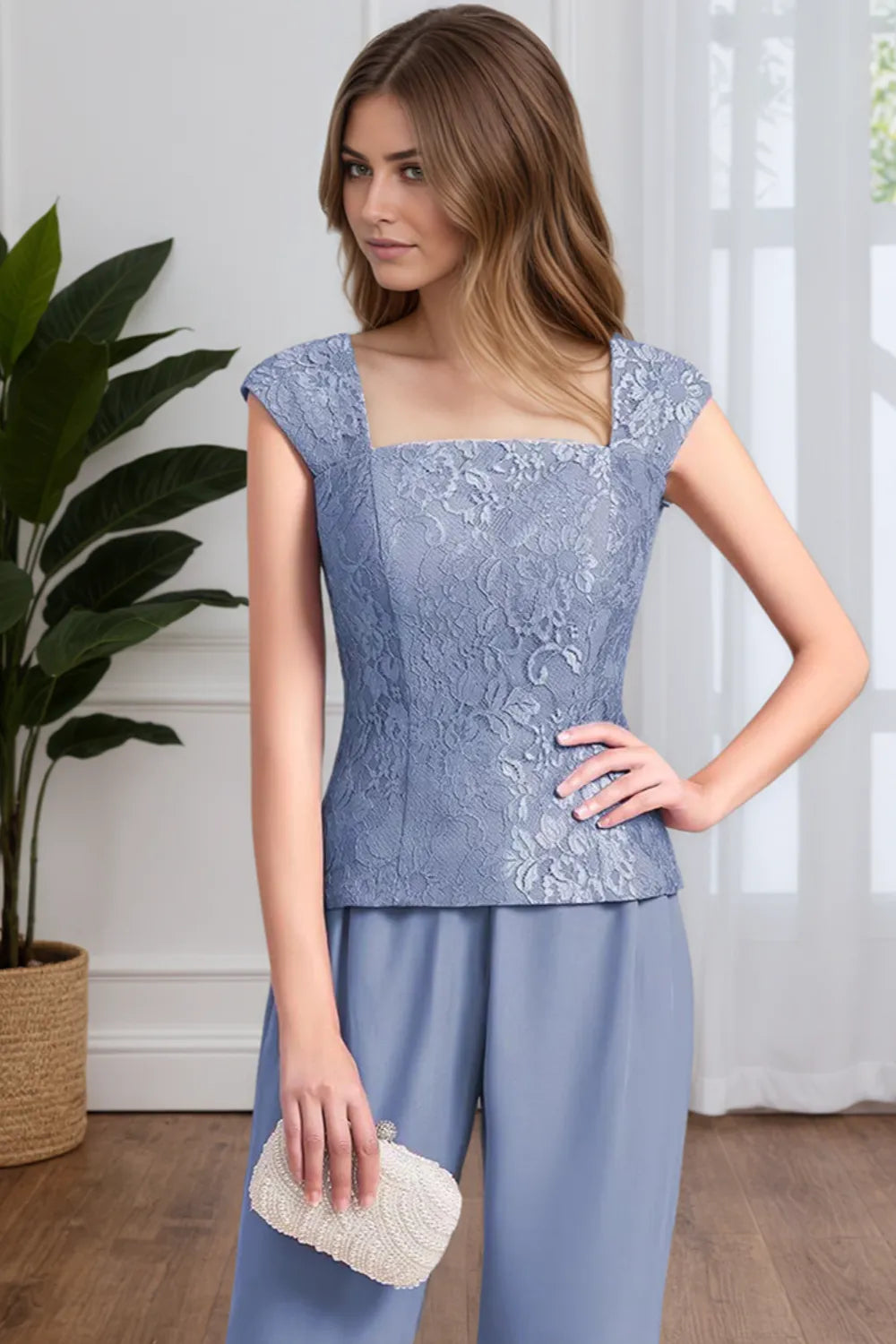 Tailleur-pantalon de cérémonie 3 pièces élégant