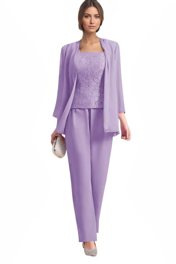 Tailleur-pantalon de cérémonie 3 pièces élégant