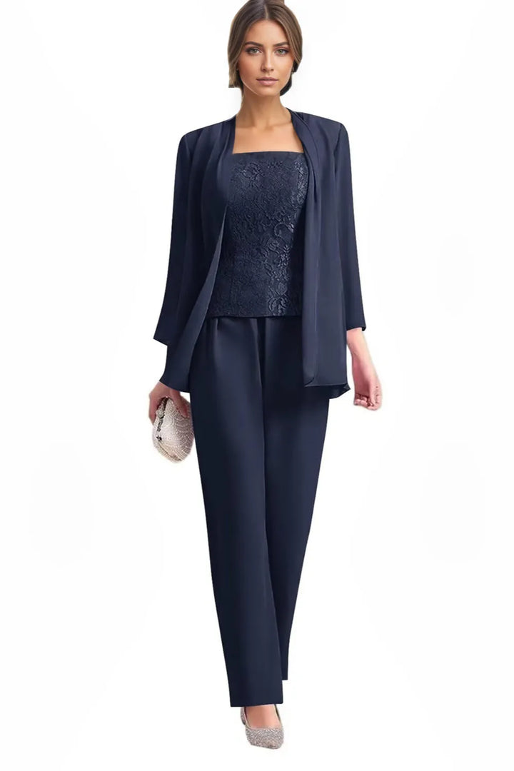 Tailleur-pantalon de cérémonie 3 pièces élégant