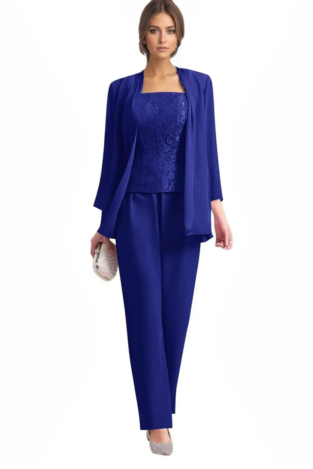 Tailleur-pantalon de cérémonie 3 pièces élégant
