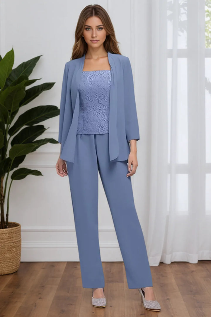 Tailleur-pantalon de cérémonie 3 pièces élégant