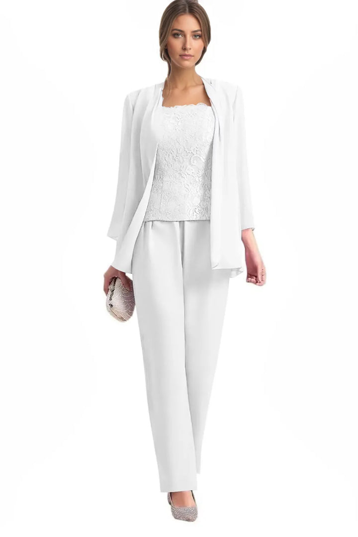 Tailleur-pantalon de cérémonie 3 pièces élégant