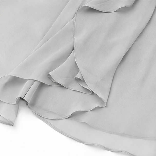 Solavia – Cold Shoulder Chiffon-like Maxi Dress for Weddings &amp; Formal Events