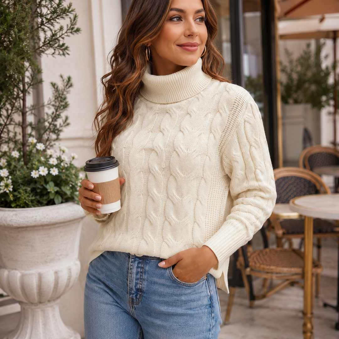 ELLA - Long Sleeve High Neck Jumper