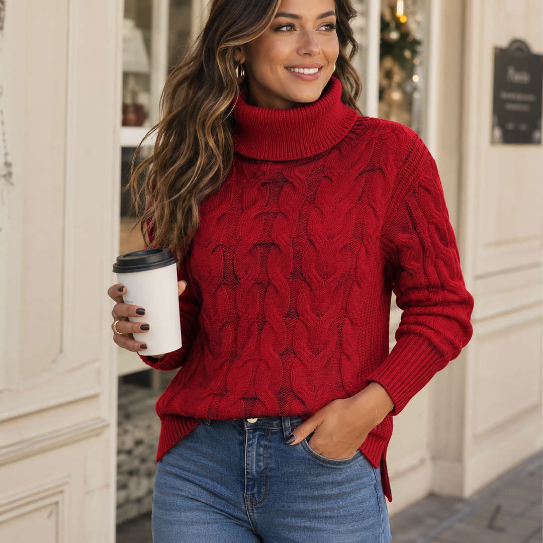 ELLA - Long Sleeve High Neck Jumper