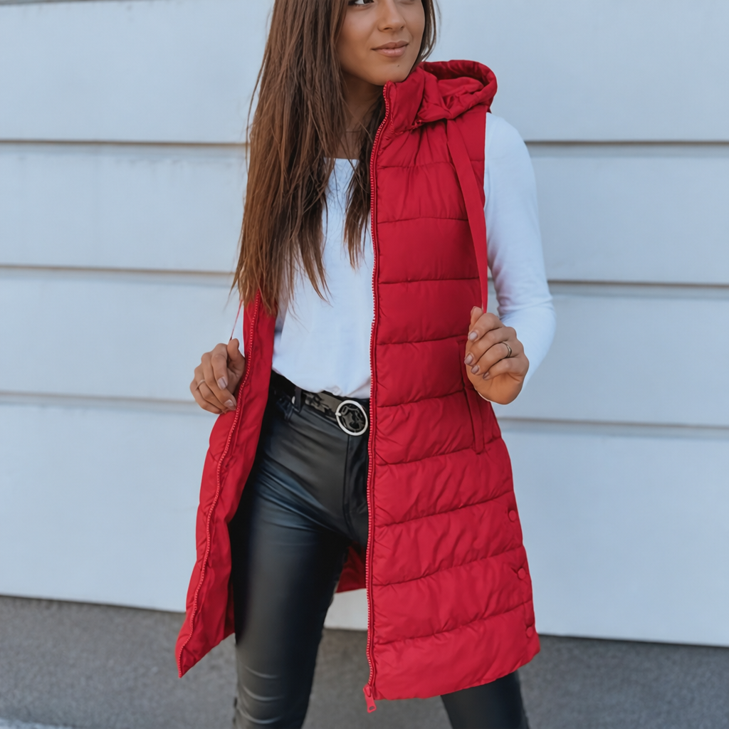 Wearbella – Longline Zip-Up Puffer Vest