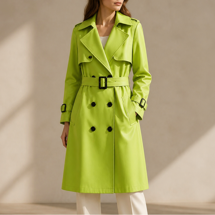 Winterly – Belted Mid-Length Structured Trench Coat