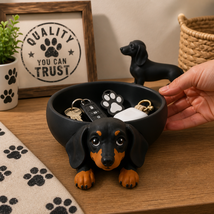 Wienerly – Sculpted Dachshund Catchall Tray