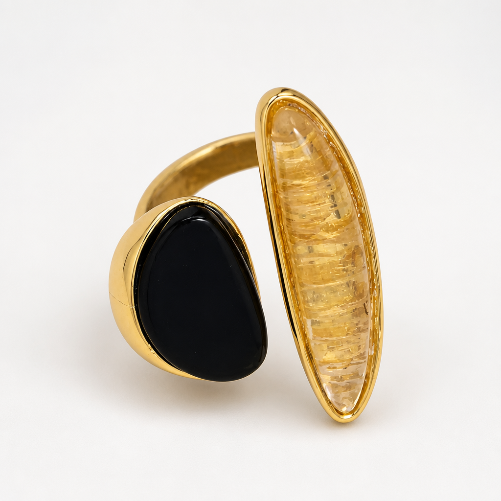 Tavialuxe – Open Band Agate Ring That Doesn&