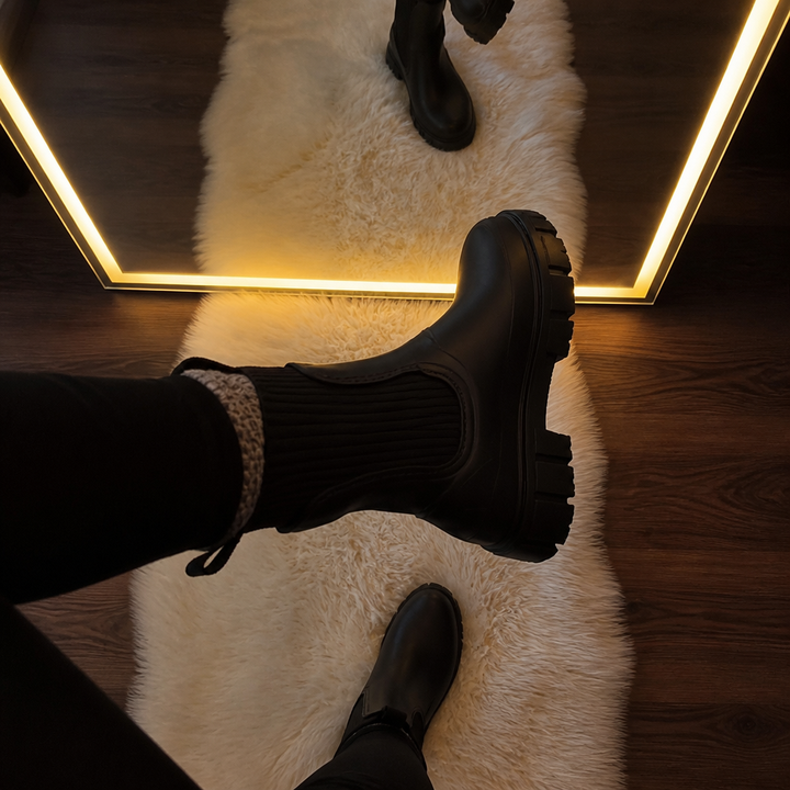 Puddlestep – Elastic Collar Ankle Rain Boots