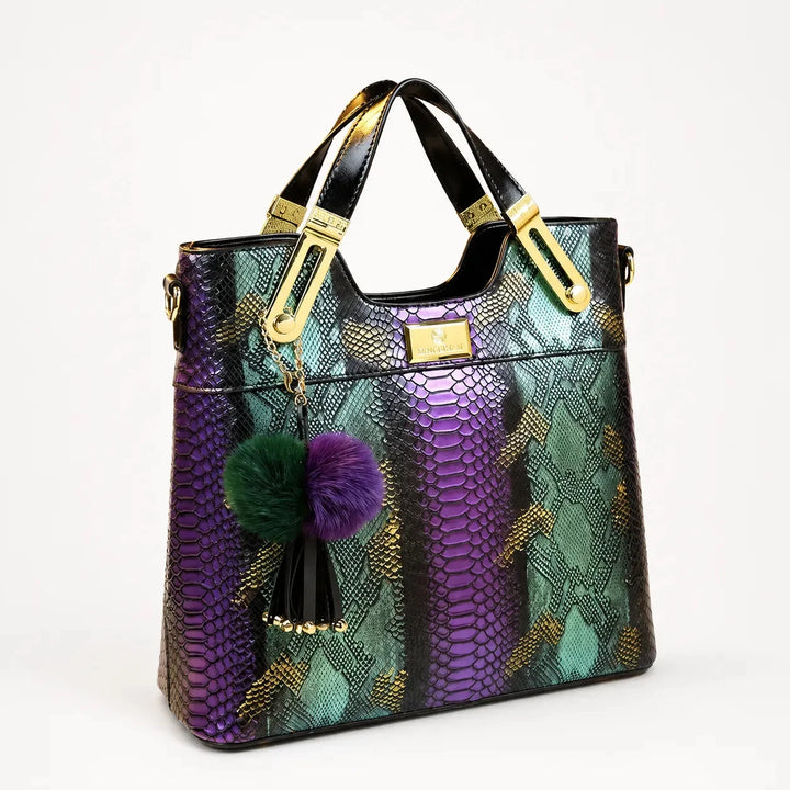 Vestralia – Iridescent Snakeskin-look Tote Bag