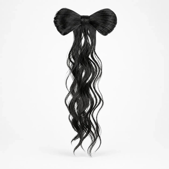 Lunavia – Bow Clip On Ponytail Hair Extension with Long Waves