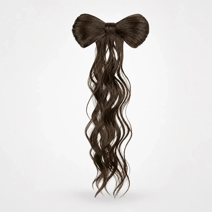 Lunavia – Bow Clip On Ponytail Hair Extension with Long Waves