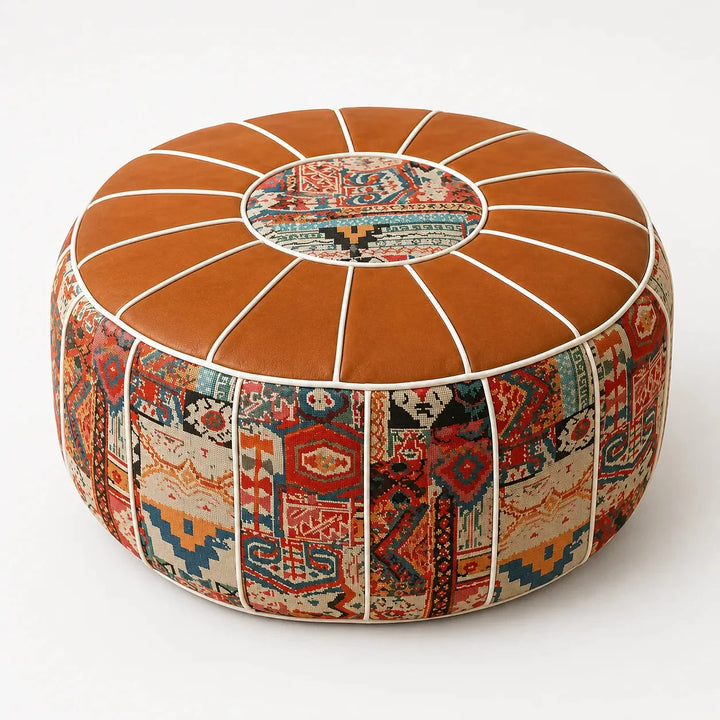 Marokka – Bohemian Storage Ottoman Pouf with Hidden Compartment
