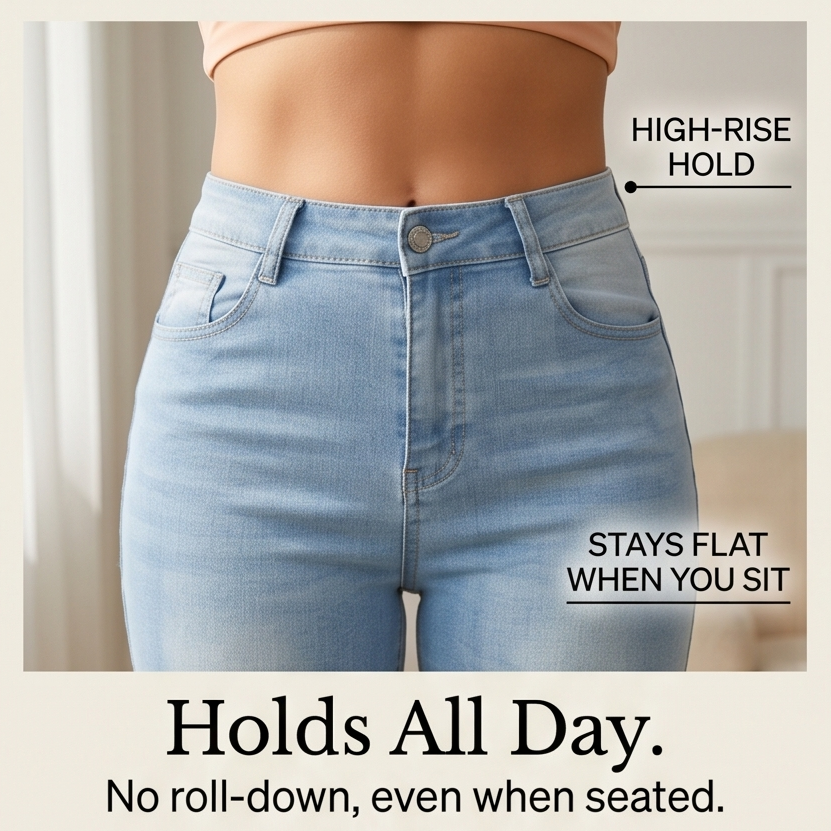 Velora — Slimming High-Waist Capri Jeans