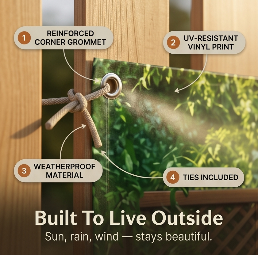 Verdara – Lush Garden Backdrop Banner